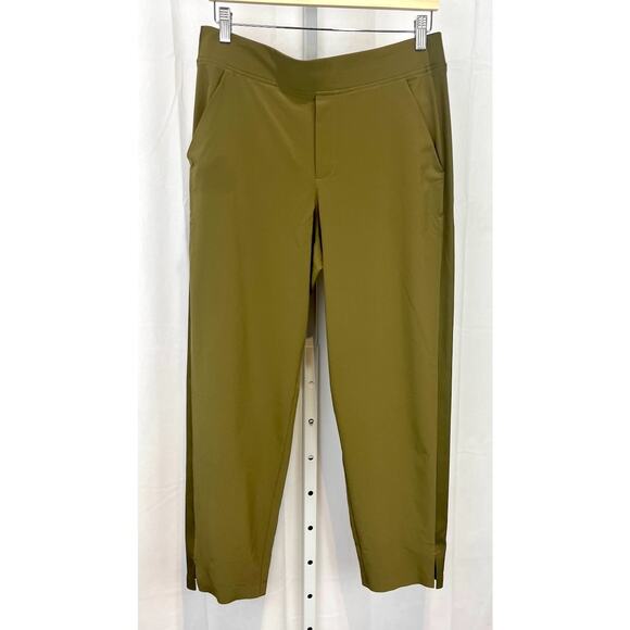 Athleta Pants - ATHLETA Brooklyn Mid Rise Ankle Pants Stretch 198671 Olive Green Size 10